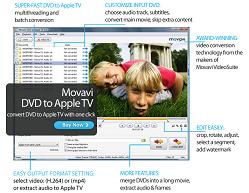 Movavi DVD to Apple TV - convert DVD to Apple TV