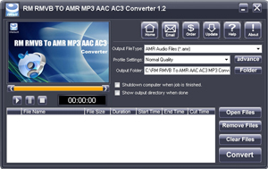 iWellsoft RM RMVB to AMR MP3 AAC AC3 Converter  - convert RM/RMVB to AMR MP3 AAC AC3, AMR MP3 AAC AC3 Converter