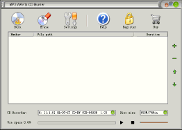 MP3 WAV to CD Burner creates audio cd from MP3 WAV  files