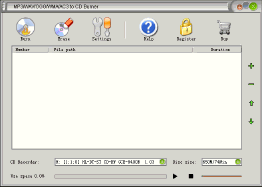 MP3/WAV/OGG/WMA/AC3 to CD Burner creates audio cd from MP3 WAV WMA OGG AC3 files
