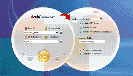 Acala DVD Copy backup your own favorite DVD movies to new copy  for saving original disc with no qulaity loss, remains the original picture perfect!.