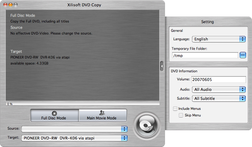 Xilisoft DVD Copy for Mac - Mac DVD Copy Software, DVD copy Mac, Mac DVD copying