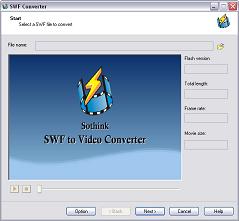 SWF to Video Converter, Convert Flash SWF to Video AVI MPEG