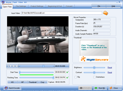 AVI to FLV Converter Offers Solutions to Create Flash Video FLV from AVI file with Flash Video MX!