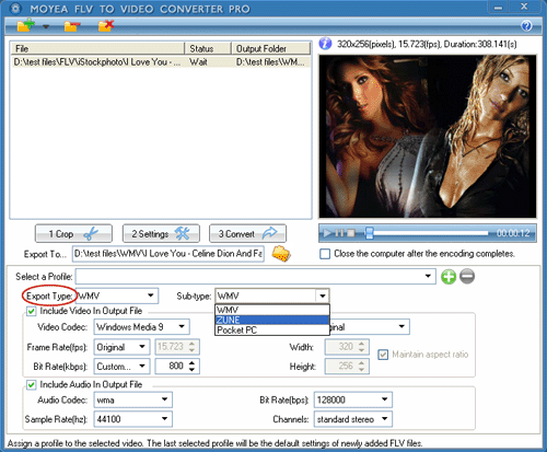How to Convert FLV to Microsoft Zune movies with Moyea FLV to Video Converter?
