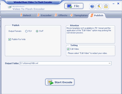 How to Convert AVI, WMV, MPG, ASF, MPEG to Flash with Wondershare Flash to Video Encoder