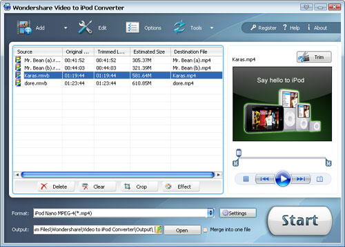 Get free movies and songs for iPod and itunes, convert limewire for iPod