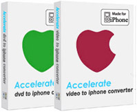 Accelerate DVD to iPhone Converter + Video to iPhone Converter: any video you watch on PC can be put on iPhone.
