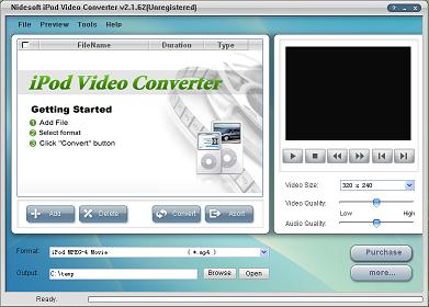 Nidesoft iPod Video Converter - iPod Video Converter,Convert Video to iPod, iPod Movie