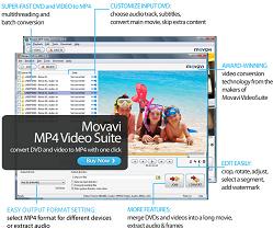 Movavi MP4 Video Suite - convert video to mp4, converter to mpeg4, dvd mp4 converter.