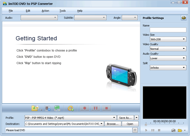 ImTOO DVD to PSP Converter - Convert DVD to PSP, PSP DVD Converter