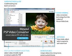 Movavi PSP Video Converter - convert video to PSP. PSP movie converter.