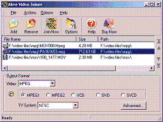 Alive Video Joiner is a professional video tool to Join multiple video files into one large file.