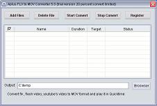 FLV to MOV Converter is a powerful FLV to MOV Converter.
