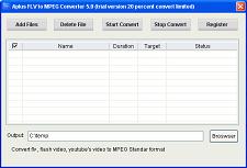 Aplus FLV to mpeg Converter is a powerful flv to mpeg converter.