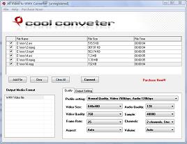 Cool All Video to WMV Converter is a powerful WMV video converting tool