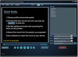 Cucusoft Ultimate DVD Converter converts DVD's to play on iPod, iPhone almost any portable device