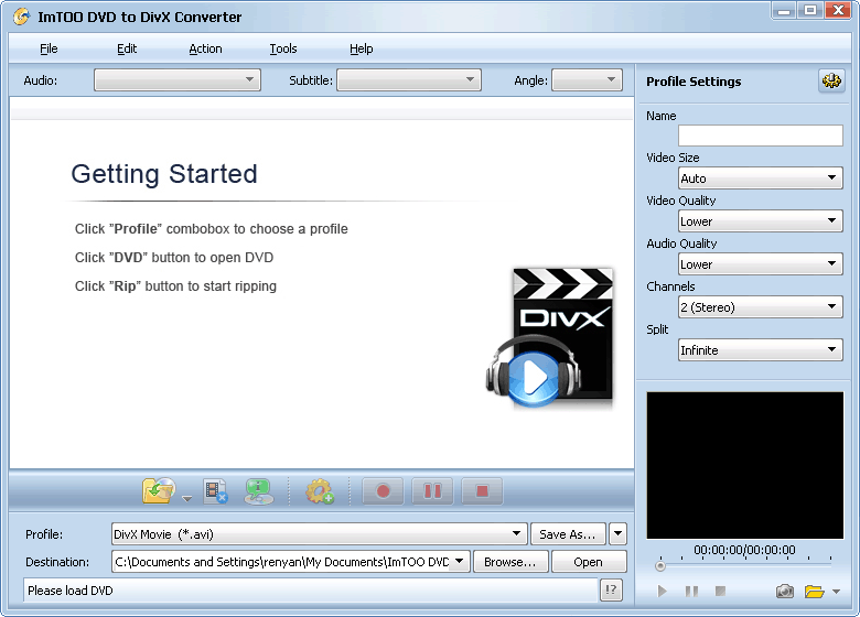 DVD to DivX Converter: Convert DVD to AVI, DVD to DivX, DivX Converter