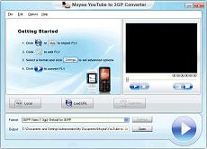 Moyea YouTube to 3GP Converter - Convert YouTube video to 3GP, 3G2 for cell phone