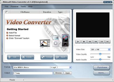 Nidesoft Video Converter is a powerful video conversion software which could convert video and audio files between all popular formats such as convert AVI to MP4, MP3 to WAV, WMV to MPEG, MOV to AAC, etc.