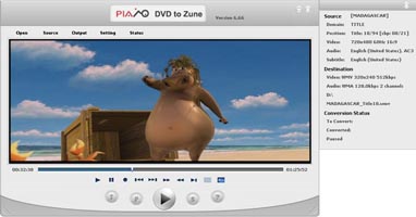 DVD to Zune Software -- Plato DVD to Zune Converter, Convert DVD to Zune MP4 WMV Video files.