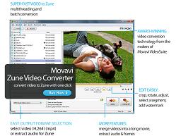 Movavi DVD to Zune - Zune video converter. Convert video to Zune.